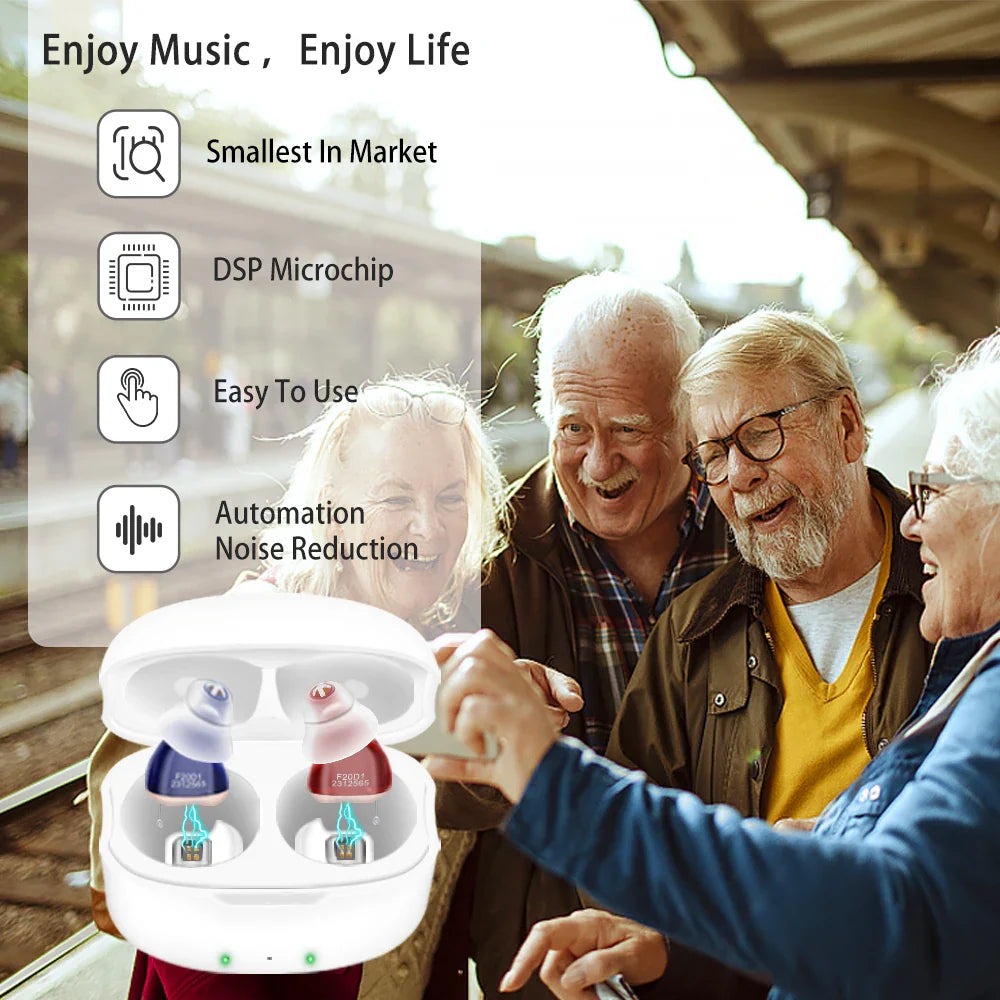 SereneSilence Invisible Hearing Aids | Discreet Pair for Clear Sound