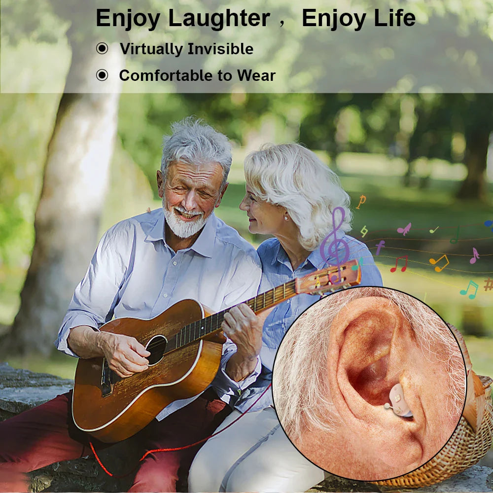 SereneSilence Invisible Hearing Aids | Discreet Pair for Clear Sound